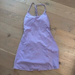 HALARA Light Purple Backless Dress